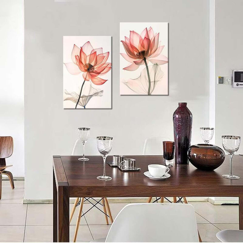 2 Piece Wrapped Canvas Wall Art