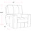 Canapé inclinable électrique Azyah avec deux fauteuils inclinables