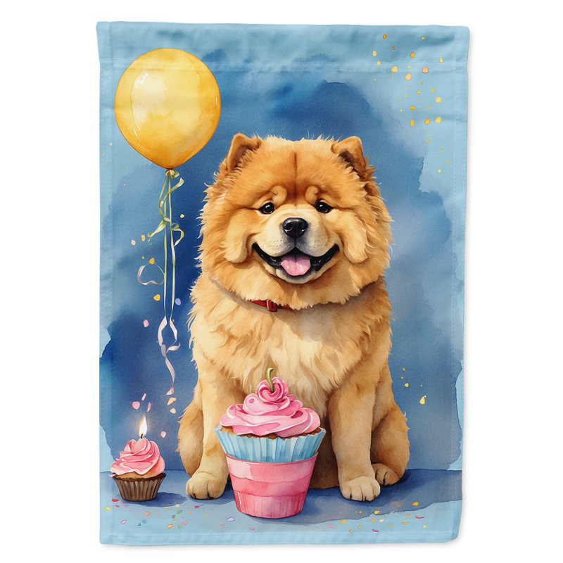 Drapeau «Happy Birthday House», Chow-chow