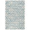 Melange Diamond Blue Machine Washable Rug