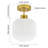 Shelise Glass Semi Flush Mount-1014461197