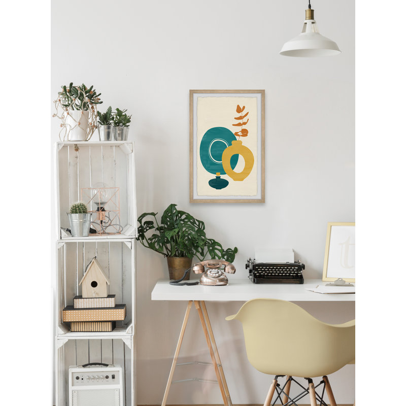 Miroir de curiosité - peinture encadrée, H 12 po x l 8 po