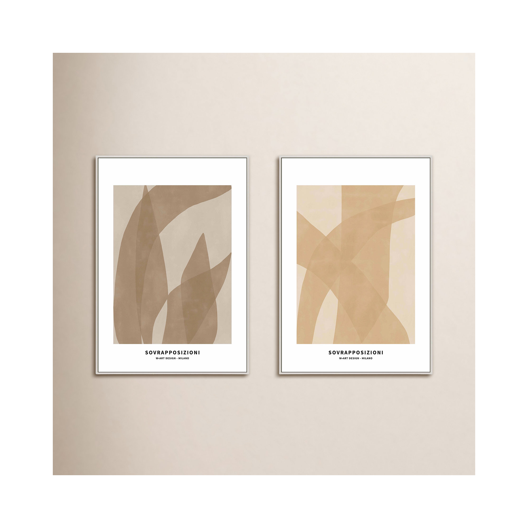 Marine Flora 1 And 2, 20" H x 14" W x 1.25" D, White