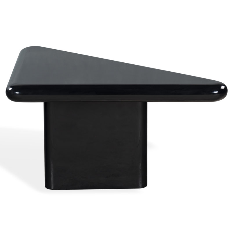 Bellalynn Conrete Coffee Table, Black, 13" H x 25" L x 25" W