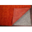 Tapis orange en laine Gabbeh noué à la main 6 x 10