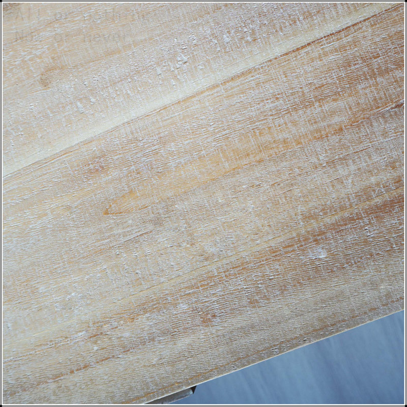 Console rustique en bois avec 3 tiroirs