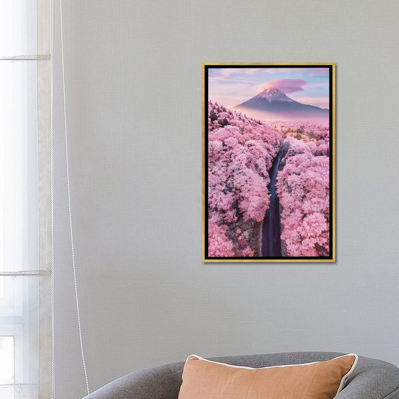 About rose Endless par Hobopeeba-reproduction de photo, Pas de tapis, H 26 po x l 18 po x 1,5 po, Toile encadrée d'or