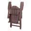Ensemble de conversation Adirondack pour l'extérieur avec table basse carrée 5 pièces Laguna-108401505