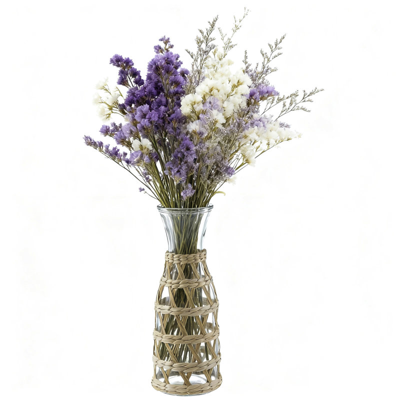Vase de table en verre tissé