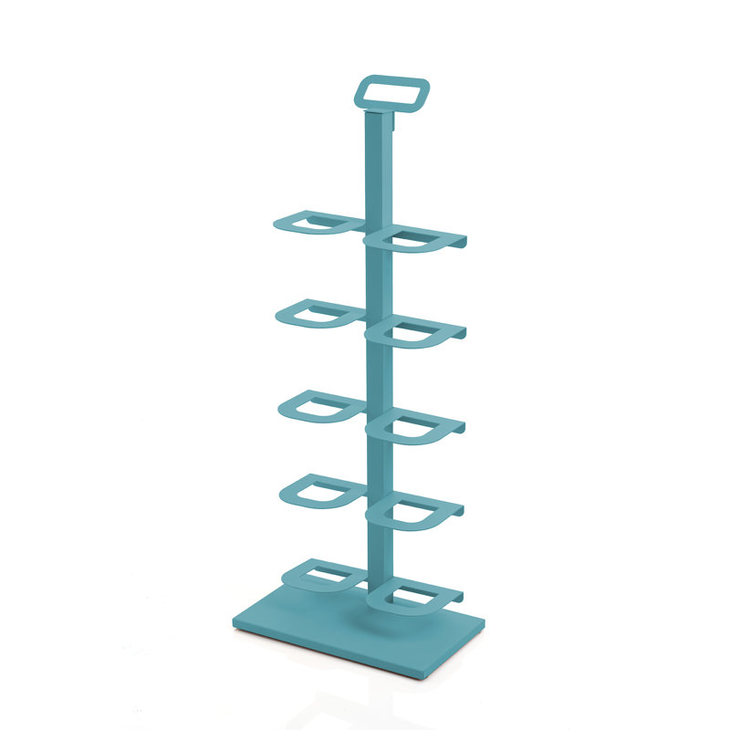 5 Pair Shoe Rack, Green