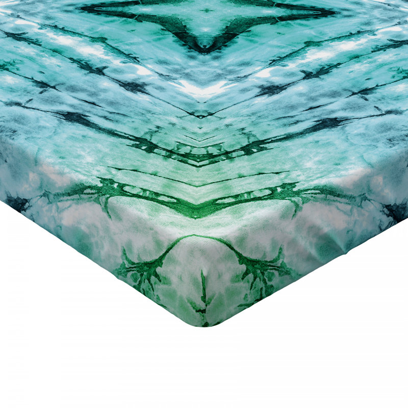Microfiber Abstract Fitted Sheet, Twin Fitted Sheet
