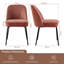 Soft Padded Upholstered Dining Chair with 12cm Thick Seat Cushion-719338509