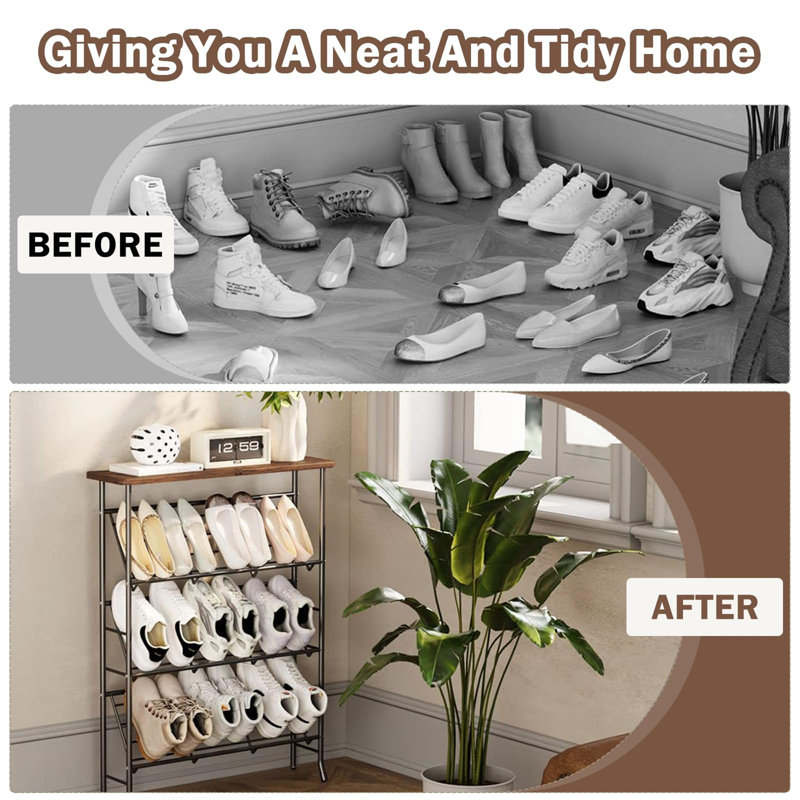12 Pair Shoe Rack