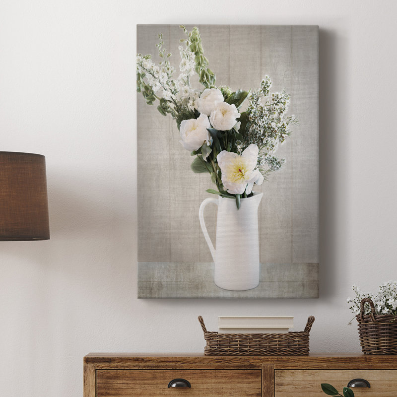 Farmhouse Bouquet I -Gallery Wraraped Cavas, H 48 po x l 32 po