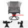 Swivel Patio Dining Armchair With Cushion（set of 2）