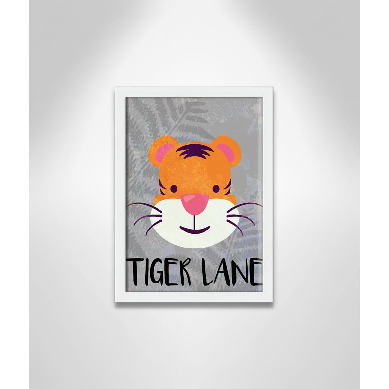 Impression sur papier Tigert Lane Tiger Lane, H 14 po x l 10 po x P 1,18 po, Encadré de boîte blanc