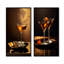 «Sidecar Soiree Bronze Cocktail - Cocktail», ensemble de 2 reproductions d'art sur toile-102569985-102569990