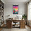 «Plants & Flowers Vibrant Desert Cactus Sunset», reproduction d'art-952811420