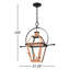 Lanterne suspendue d'extérieur 2 lumières H 23,5 po Amber-757346706