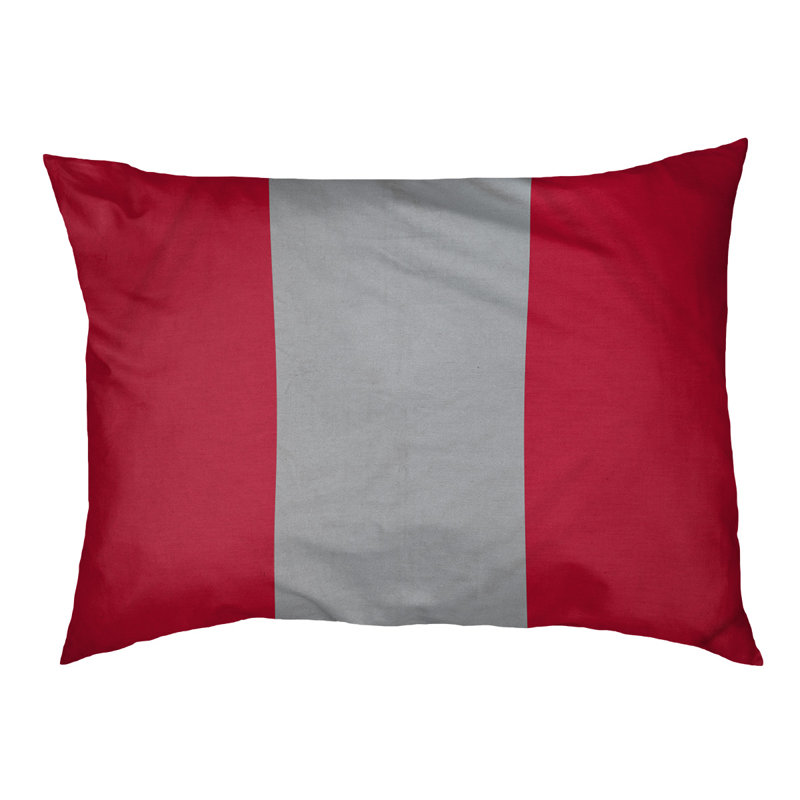 Lit à chat à rayures de football cincinnati, L 28 po x l 18 po, Red/Silver