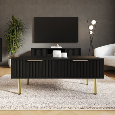 Nervata Living Coffee Table with Storage