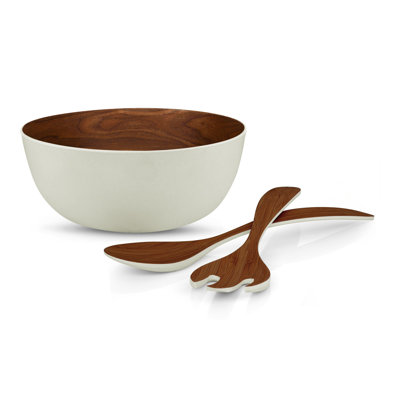 Hashtag Home Erickson Bamboo Salad Bowl