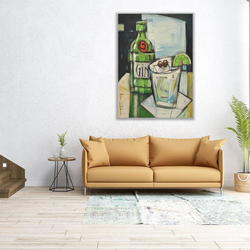 «Gin And Tonic», reproduction d'art sur toile, H 24 po x l 18 po