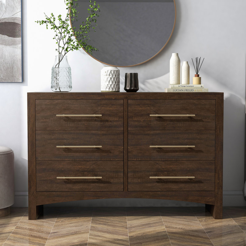 Commode double 6 tiroirs l 54 po Brookstonval