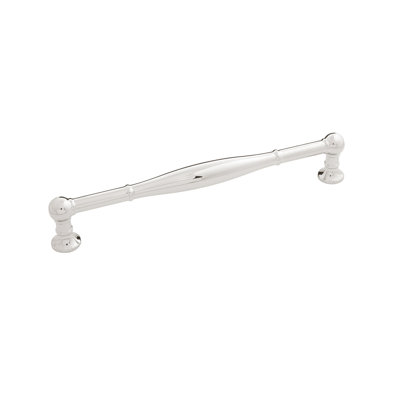 Fuller Collection Handle Pull - 7-9/16" Center to Center Cabinet Pull Polished Nickel - Traditional Hardware for Drawers & Cabinets 
