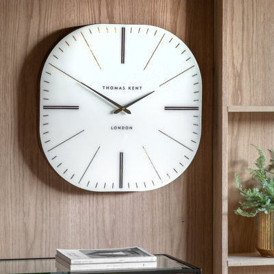 Numerical MDF Atomic Tabletop Clock in White