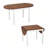 Convertible Drop-Leaf Dining Table,Multi-Function Extendable Table,Compact-to-Large Transforming Table(Only 1Pcs Table)-329830703-329830700