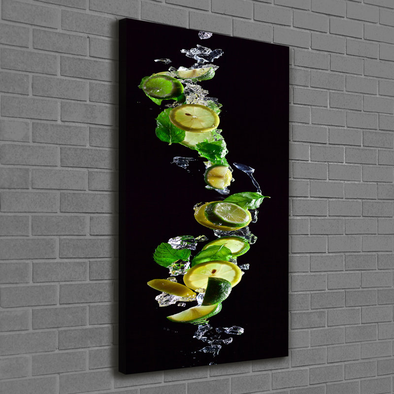 Limes And Lemons - Wrapped Canvas Print, 120cm H x 60cm W