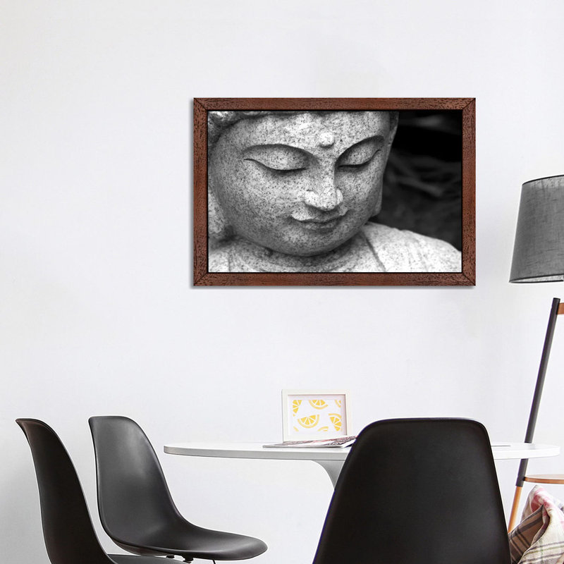 Chinese Buddha 1 Piece Floater Frame Wall Art on Canvas, 66.04 cm H x 45.72 cm W, Brown