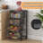 Microwave Stand with Drawers & Hooks