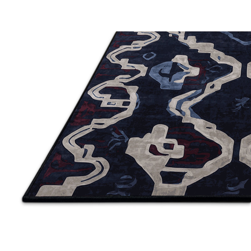 Tapis gris soyeux et moelleux, Rectangle 2 pi x 3 pi