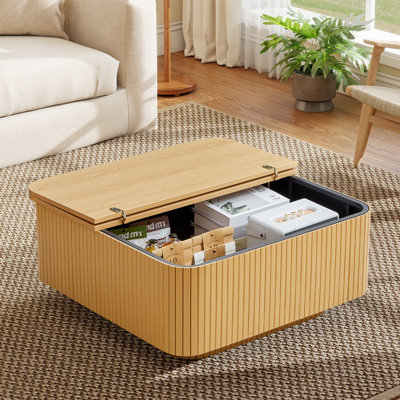 Square Coffee Table With Storage