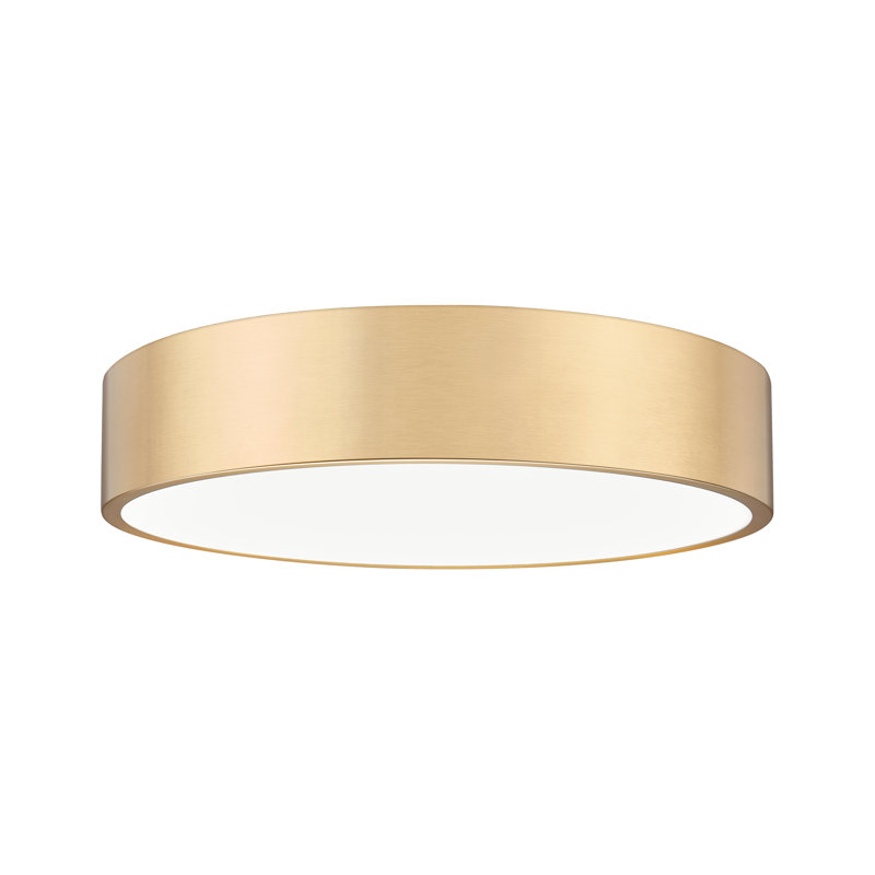 Silvio 20 inch 1 Light Flush Mount, Gold