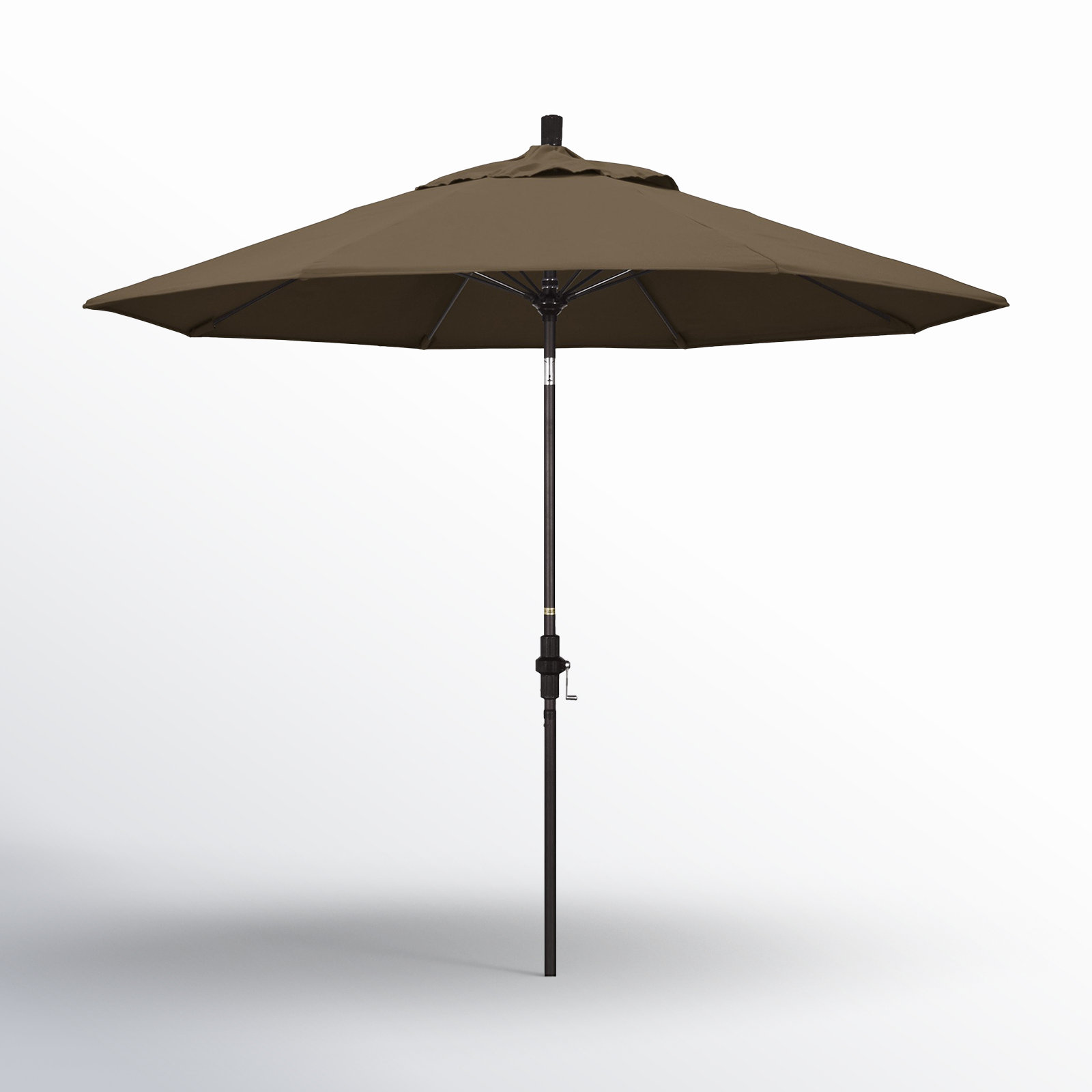 Roverta 9' Market Sunbrella® Umbrella, Cocoa, Brown