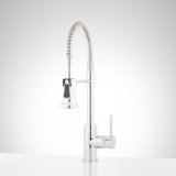 Presido Single Handle Kitchen Faucet with Pullm Down Spring Spout