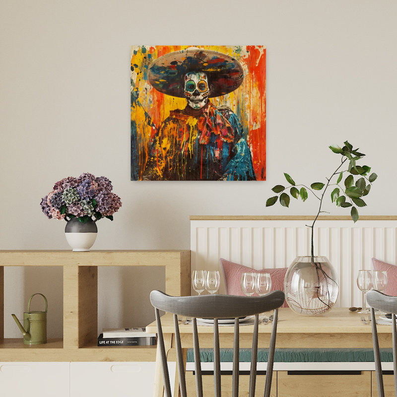 Art contemporain El mexico IV, H 18 po x l 18 po