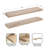 Burena Mango Wood Two-Piece Floating Shelf Set