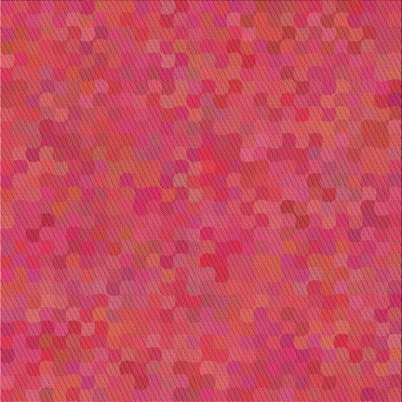 Motif géométrique rose Tapis décoratif, Carré 7 pi