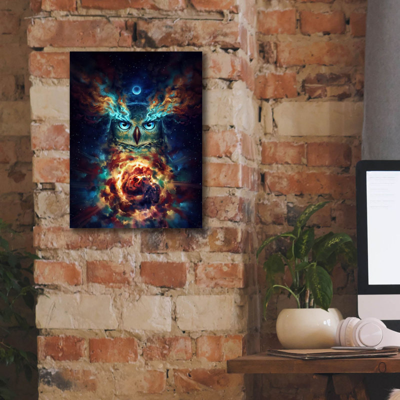 Hokku Designs «Aurowla» par Jojoesart, H 16 po x l 12 po x P 0,75 po