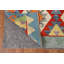 Tapis géométrique en laine Kilim 7 x 7
