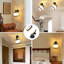 Burlap Semi Flush Mount