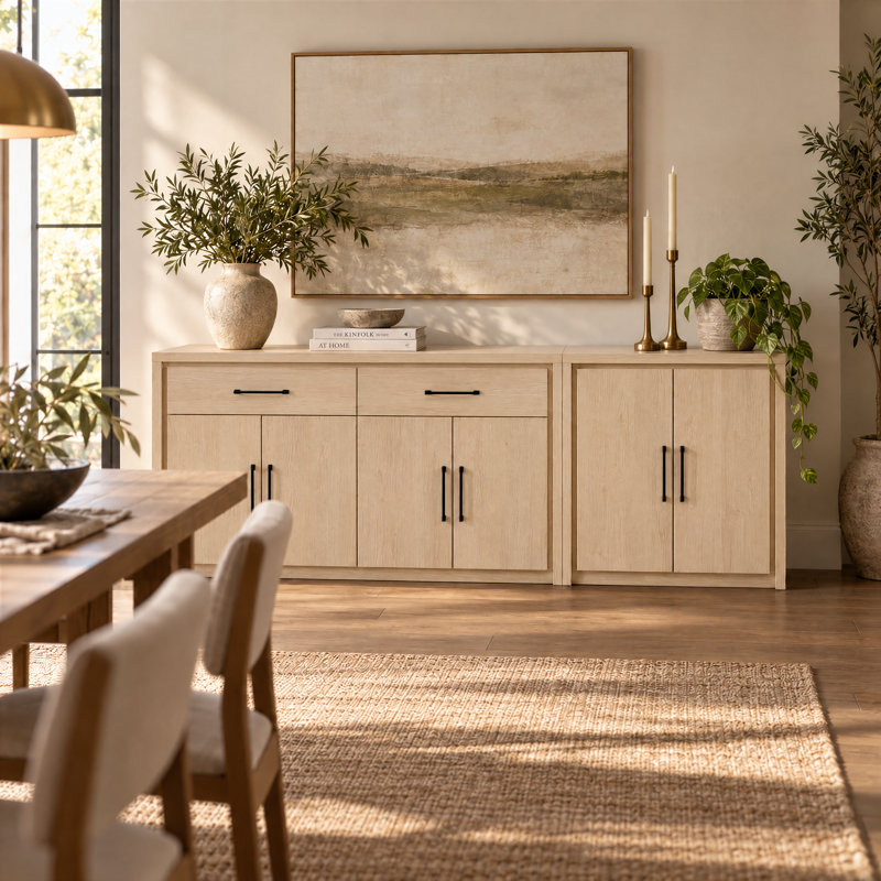 Lentz 86.36cm Sideboard, Ivory White