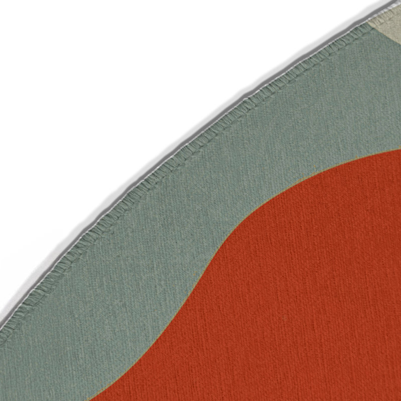 Groovy Jive Indoor And Outdoor Area Rug, Round 5'