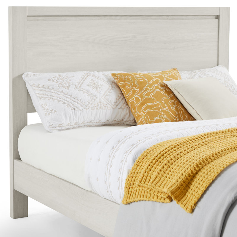 Bed Frame Queen Size With Headboard, White