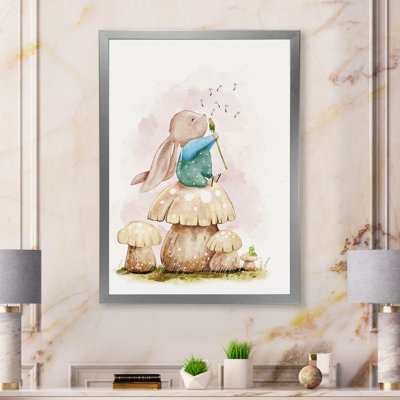 Cute Rabbit Blowing Flower " Cute Rabbit Blowing Flower "