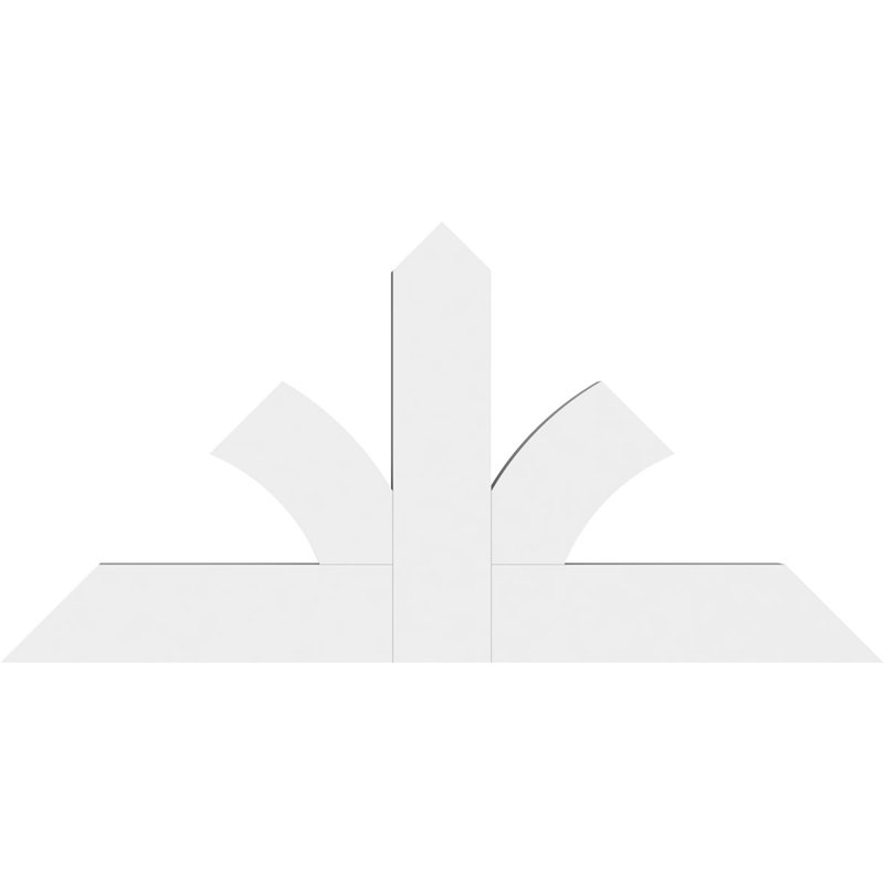 Support pour pignon en PVC de qualité architecturale Richland, H 18 po x l 36 po (pas: 12/12), P 2 po x F 4 po